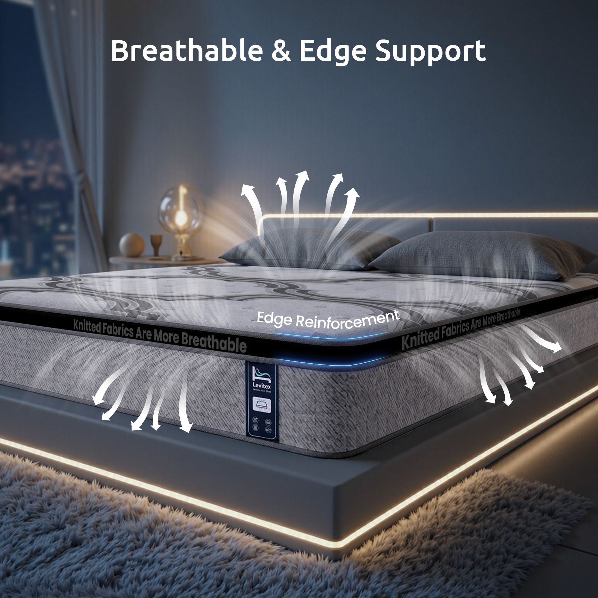 Double Mattress Pocket Spring Latex Memory Foam | Simpledeal