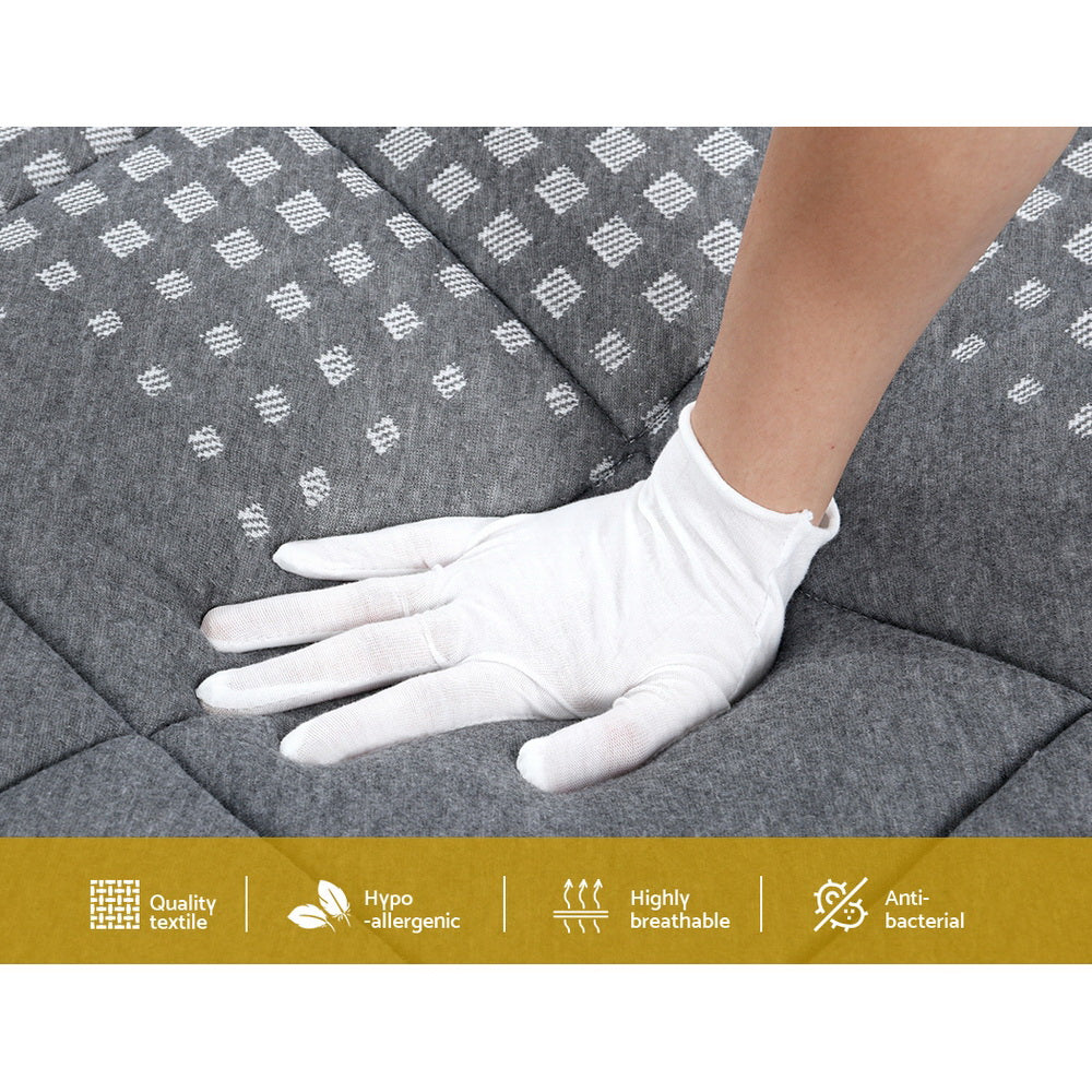 Queen Mattress 18CM Pillow Top Pocket Spring Medium Soft Comfort Bed