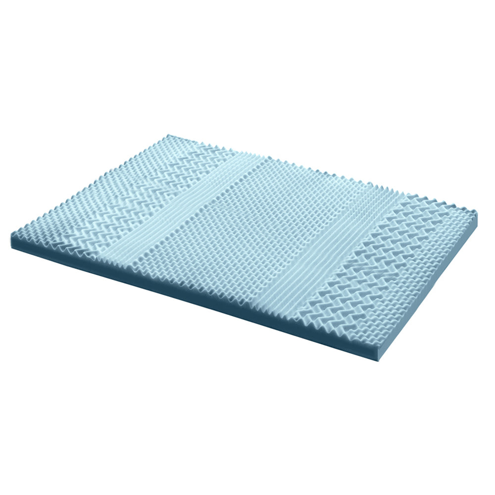 Memory Foam Mattress Topper 7-Zone 8cm King Size Comfortable Support