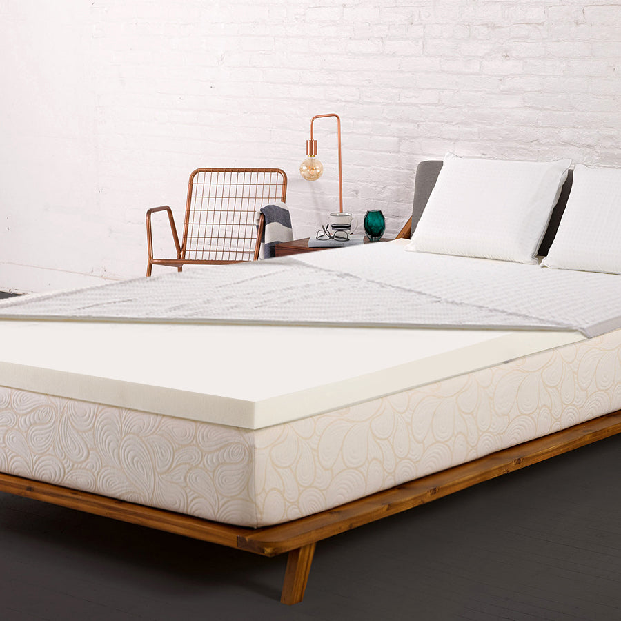 Double 8cm Memory Foam Mattress Topper High-Density Viscos Elastic, Breathable Support