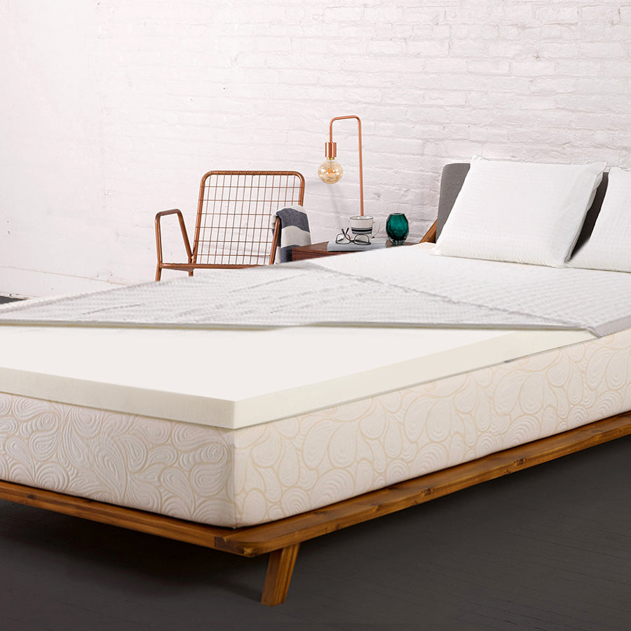 Single 8cm Memory Foam Mattress Topper High-Density Visco Elastic, Breathable Support