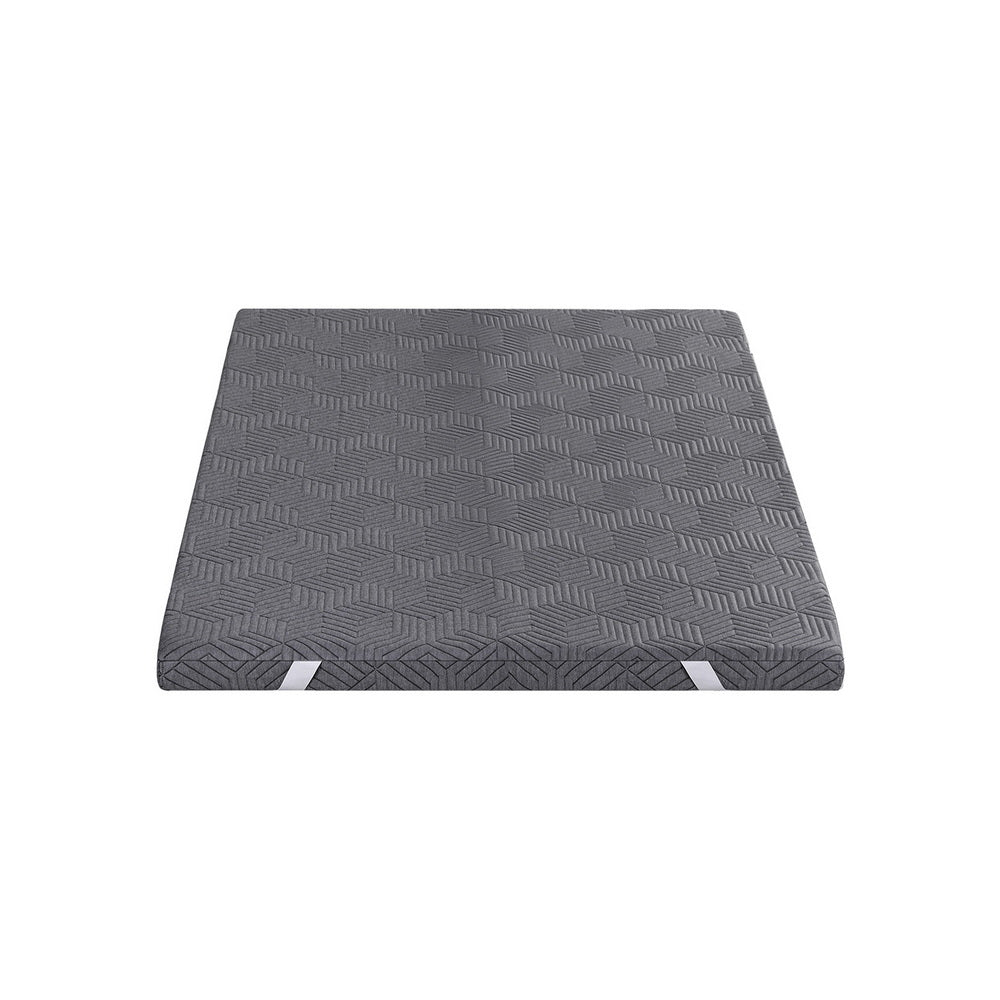 Single - 8cm Memory Foam Mattress Topper Gel Dual Layer Foam Bamboo Single