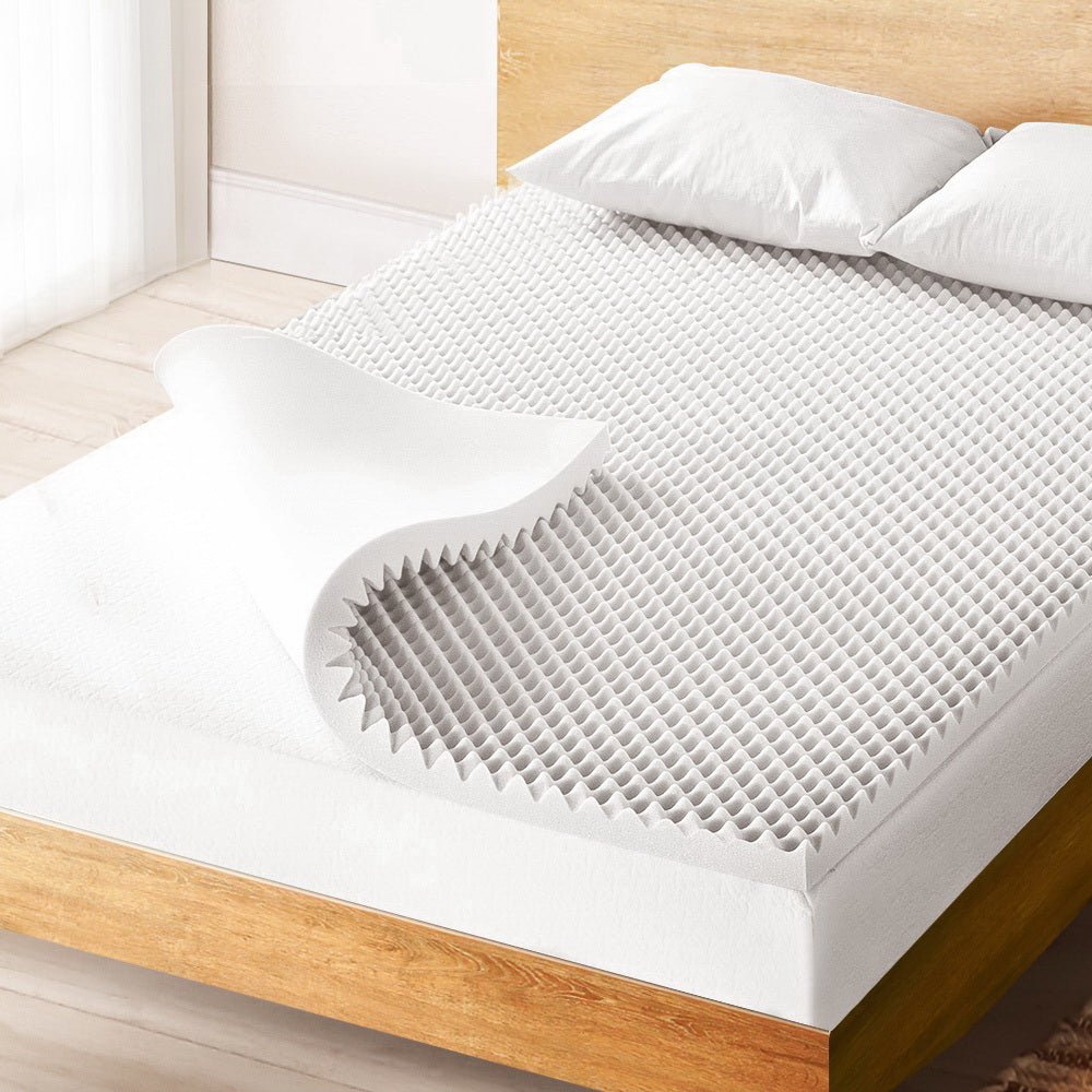 King - Memory Foam Mattress Topper Egg Crate 5Cm King