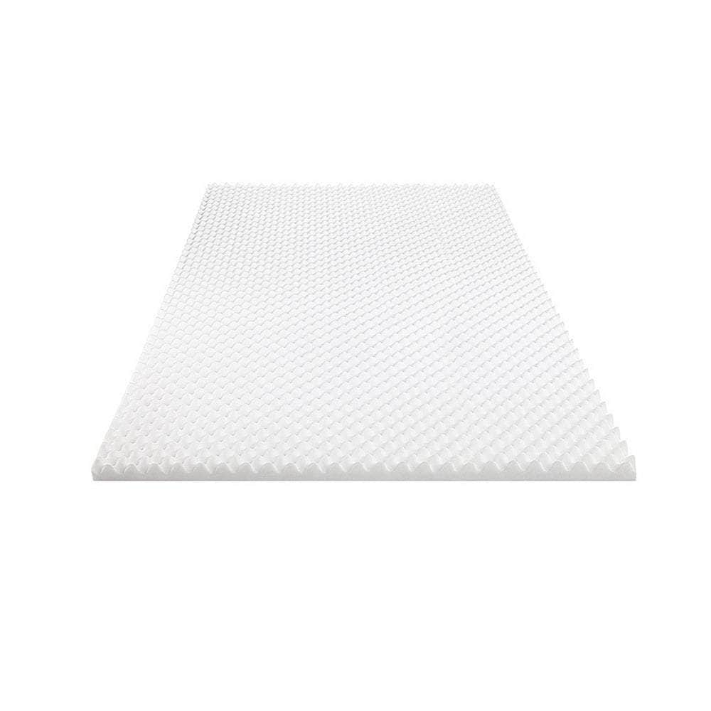 Memory Foam Mattress Topper Egg Crate 5cm King Single