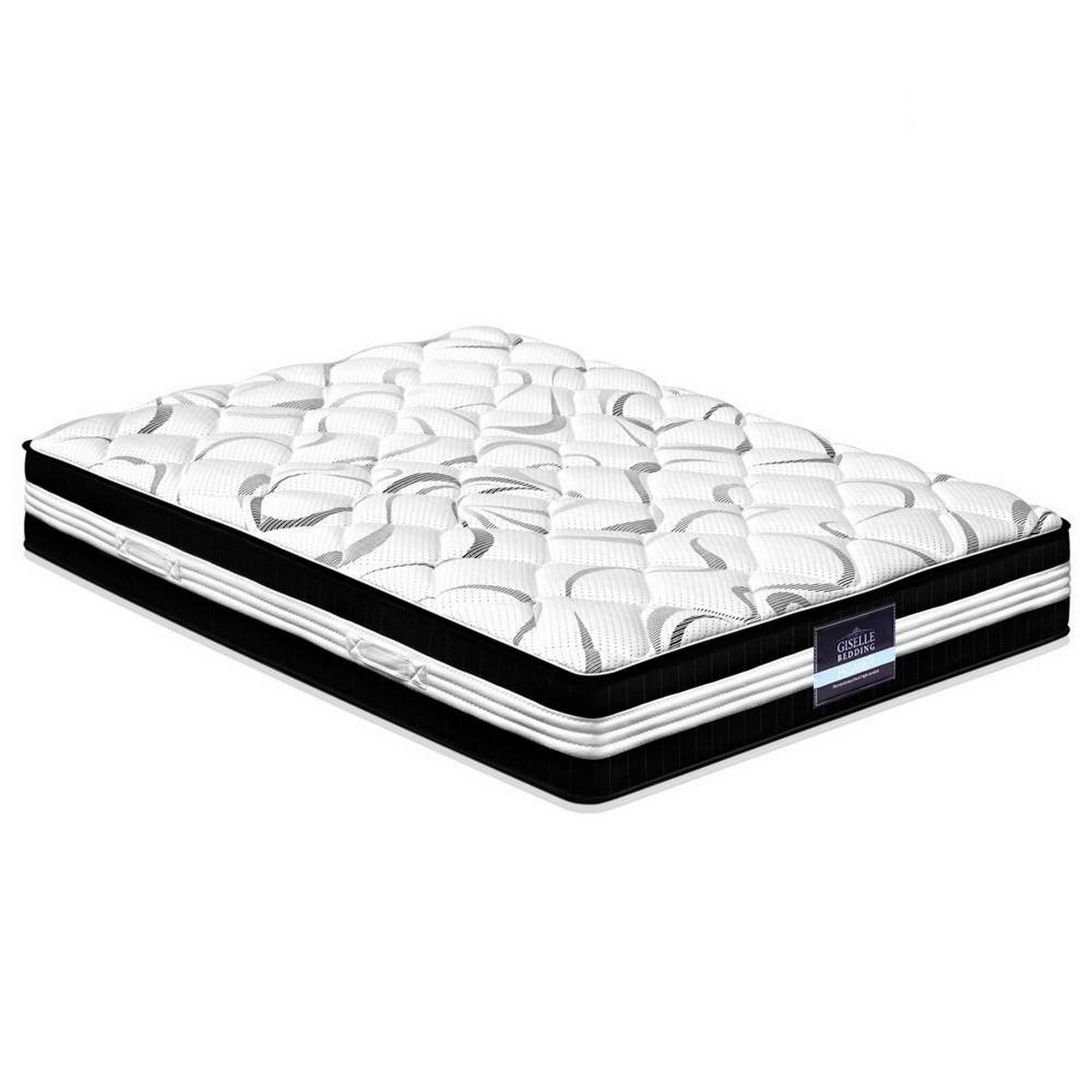 Double 30cm Medium Firm 7.0 Pocket Spring Mattress High-Density Foam 6600 Coils