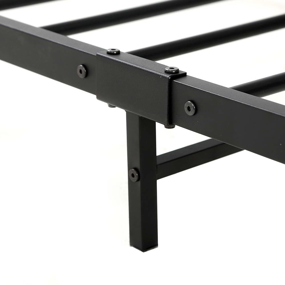 Metal Bed Frame King Size Mattress Base Platform Foundation Black Dane