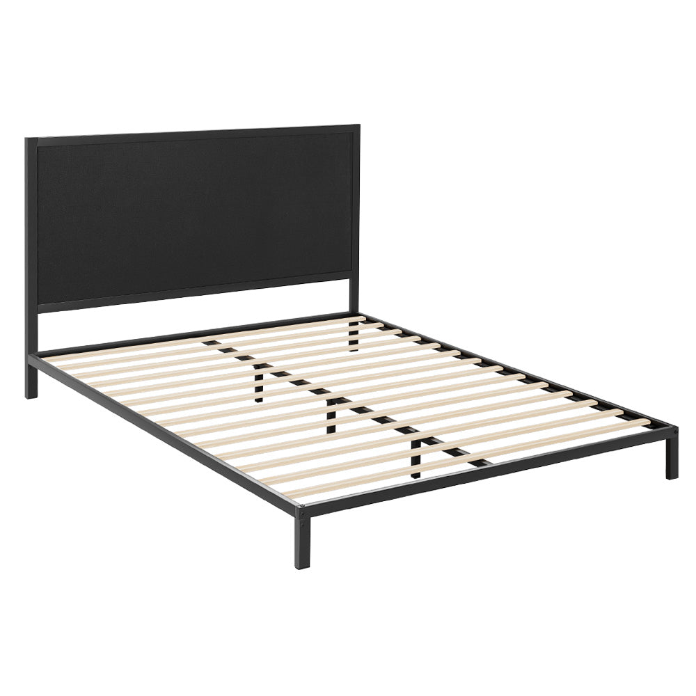 Queen Size Metal Bed Frame With Durable Base And Sleek Design