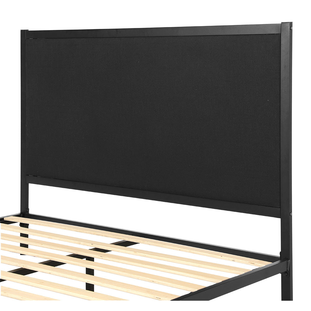 Queen Size Metal Bed Frame With Durable Base And Sleek Design