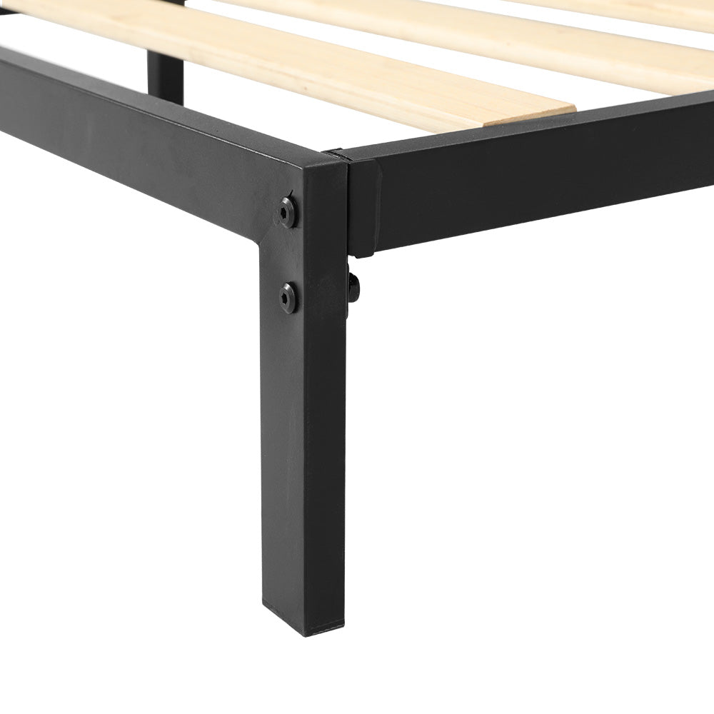 Queen Size Metal Bed Frame With Durable Base And Sleek Design