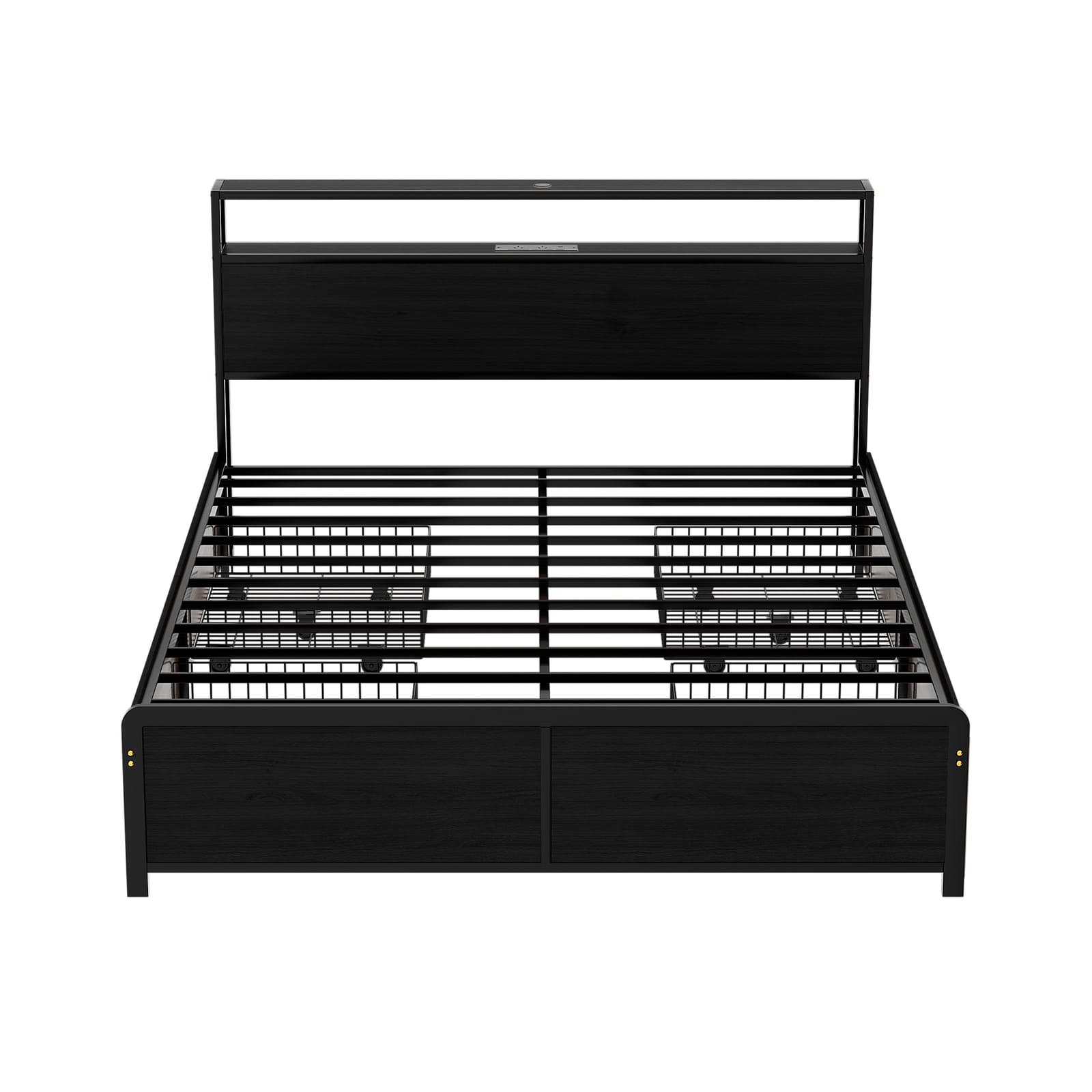 Queen Metal Bed Frame Storage 203x153cm
