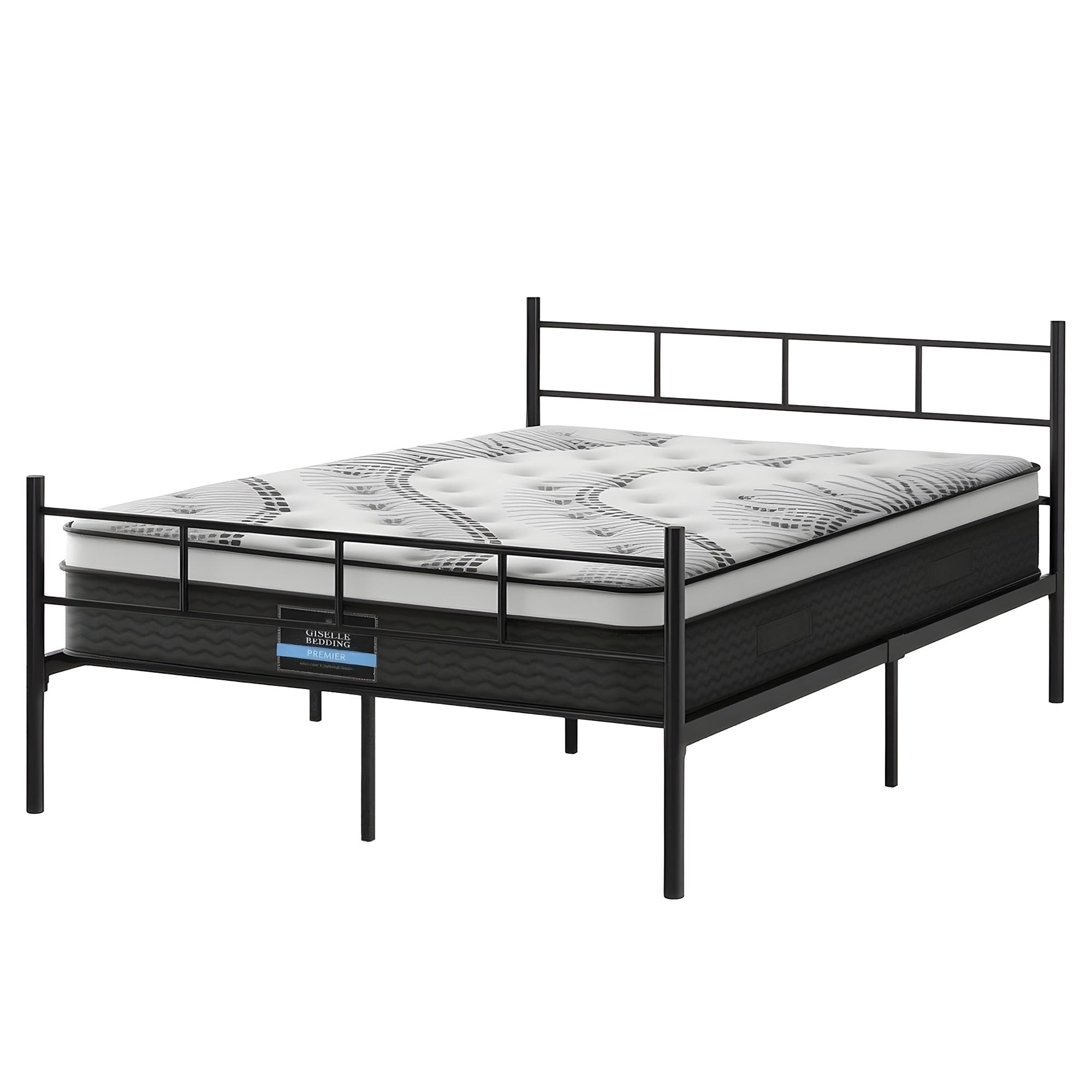 Artiss Double Bed Frame Metal SOL Mattress Combo | Simpledeals