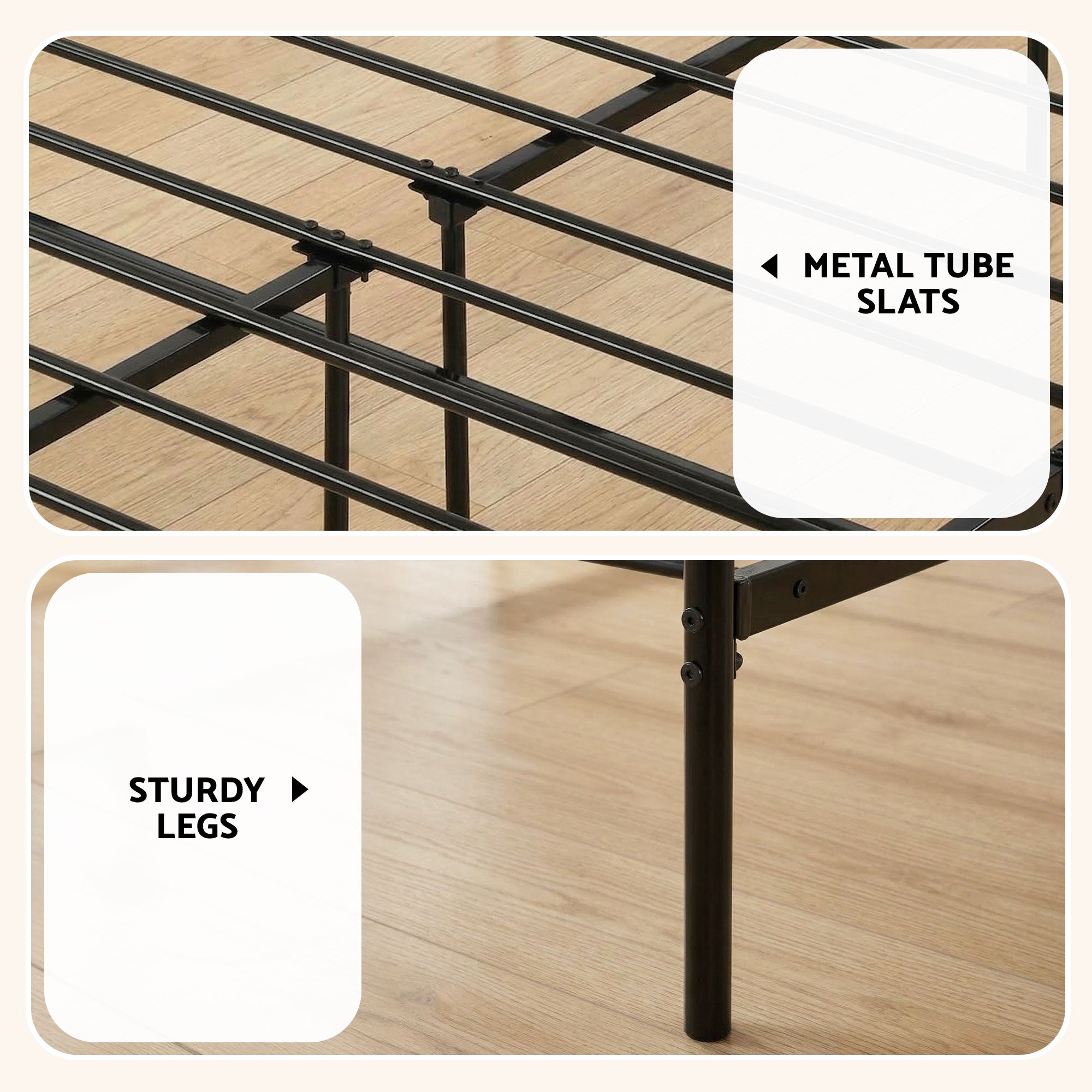 Artiss Double Bed Frame Metal SOL Mattress Combo | Simpledeals
