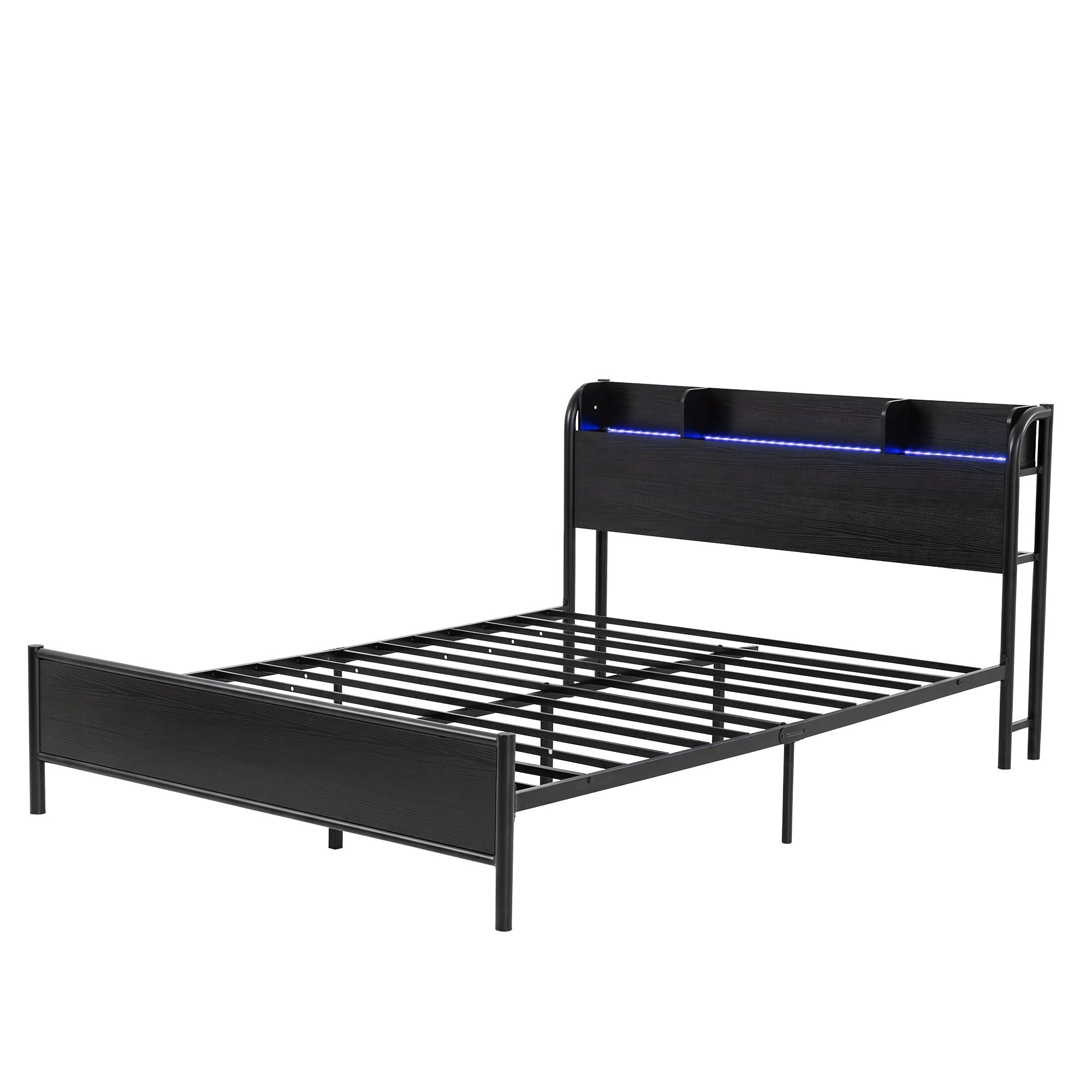 Double Bed Frame LED RGB Charging Station | Simpledeals