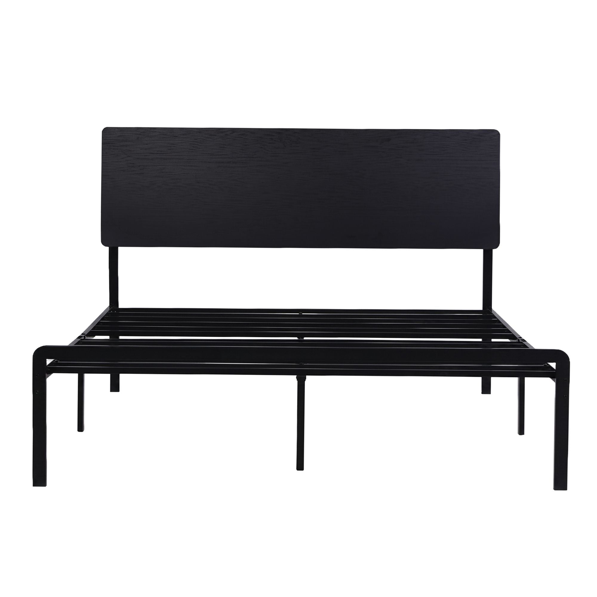 Queen LED Bed Frame Charging Station Black | Simpledeals
