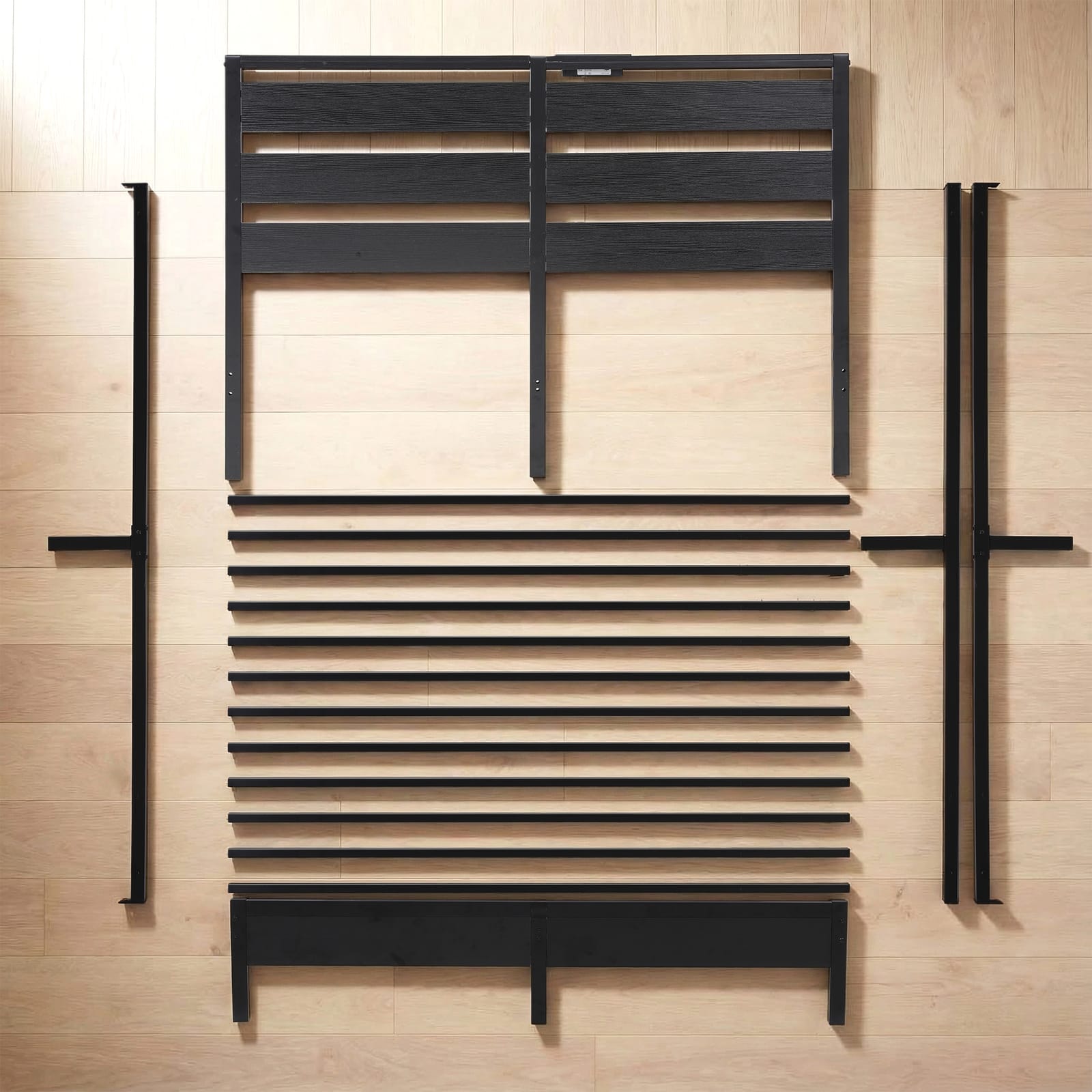 Double Bed Frame With LED Lights 190x137cm