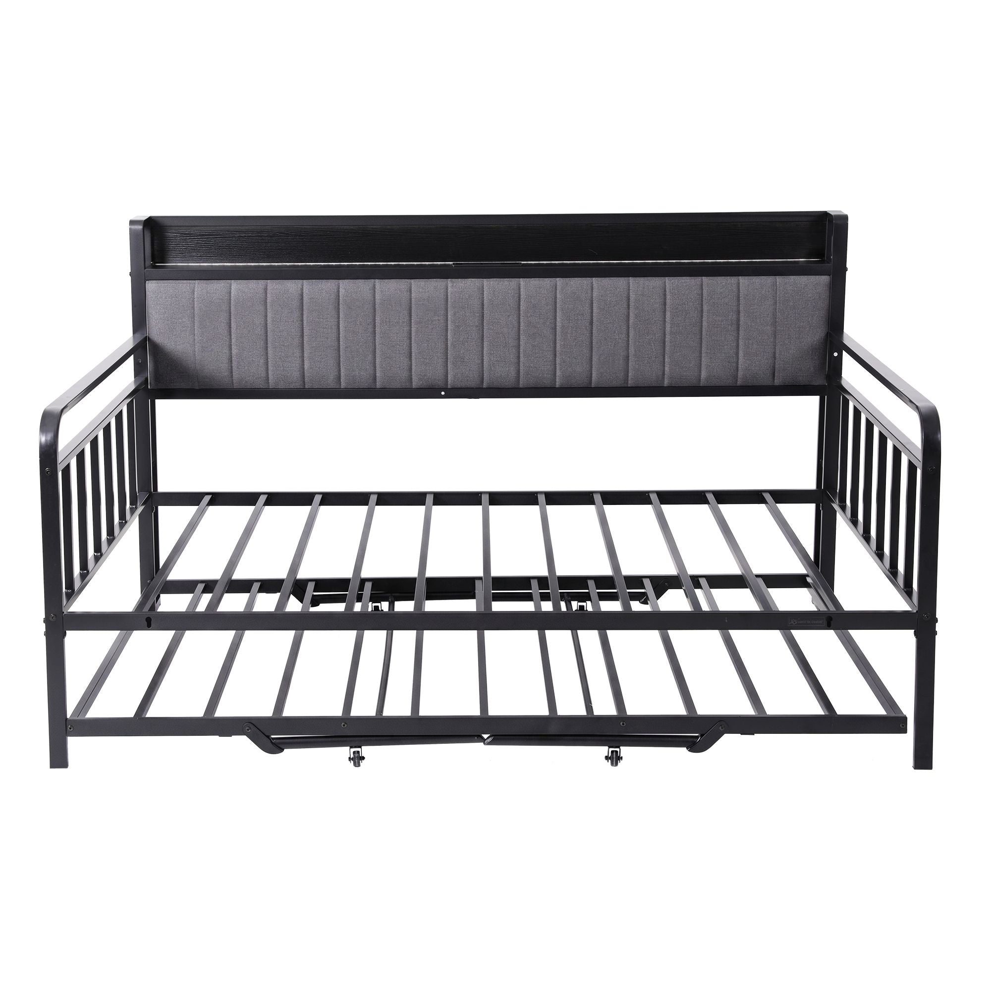 Double LED Trundle Daybed Charging Station | Simpledeals