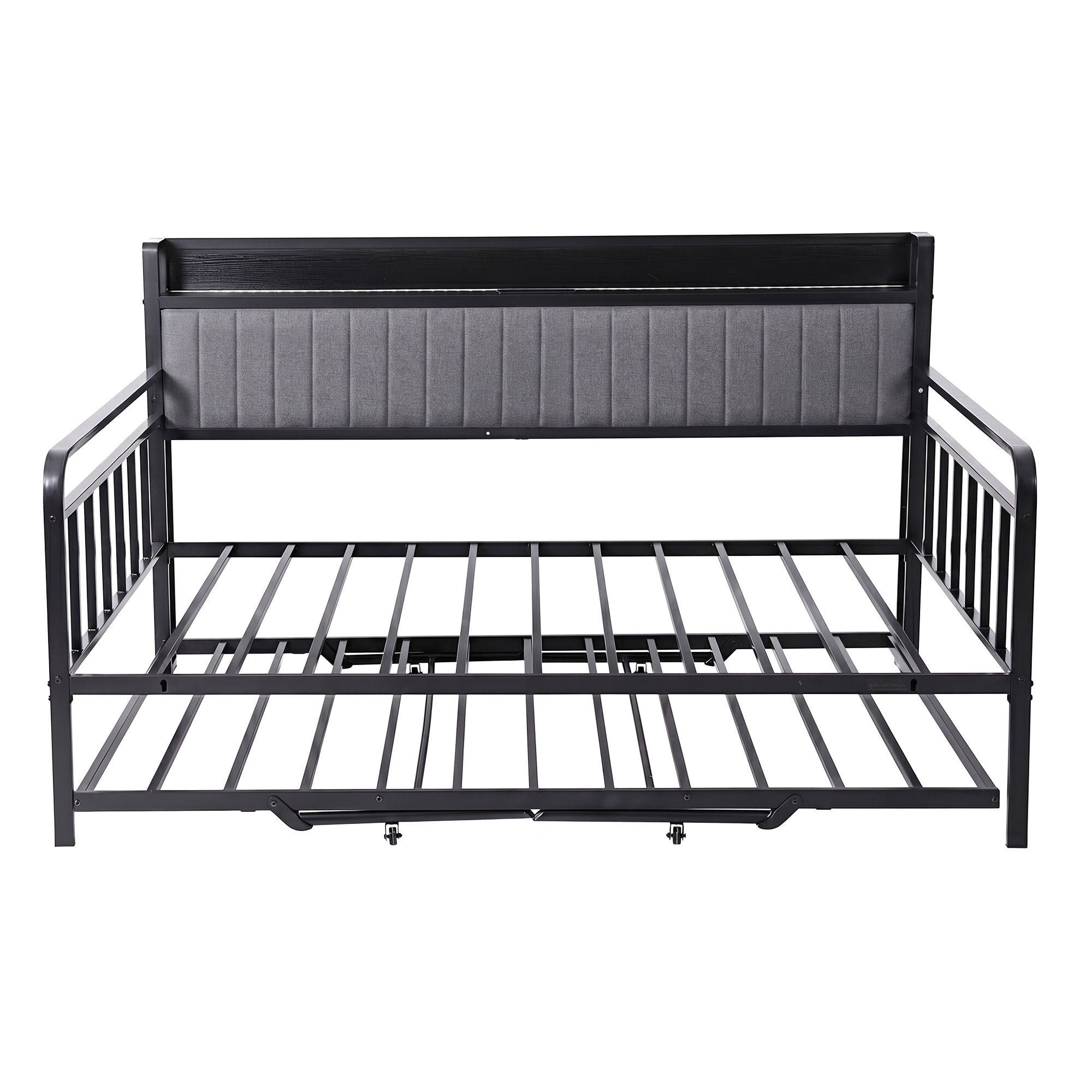 King Single Trundle Daybed LED Charging Station | Simpledeal