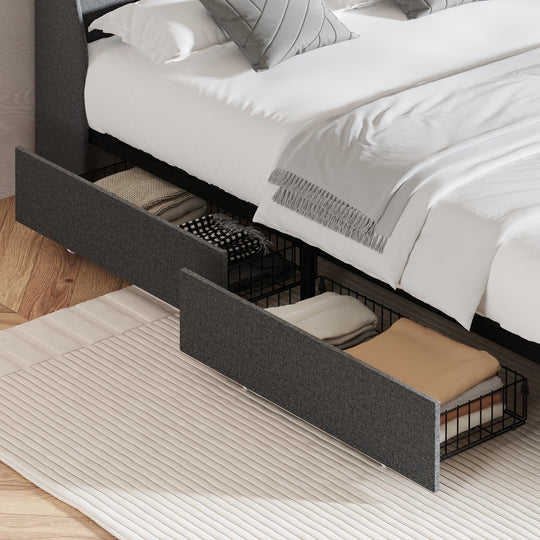 Trundle Drawers With Wheels For Bed Frame