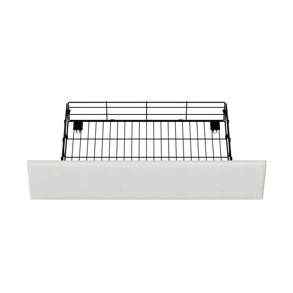 Bed Frame With Trundle Storage Metal Drawers White 2&4 Draws