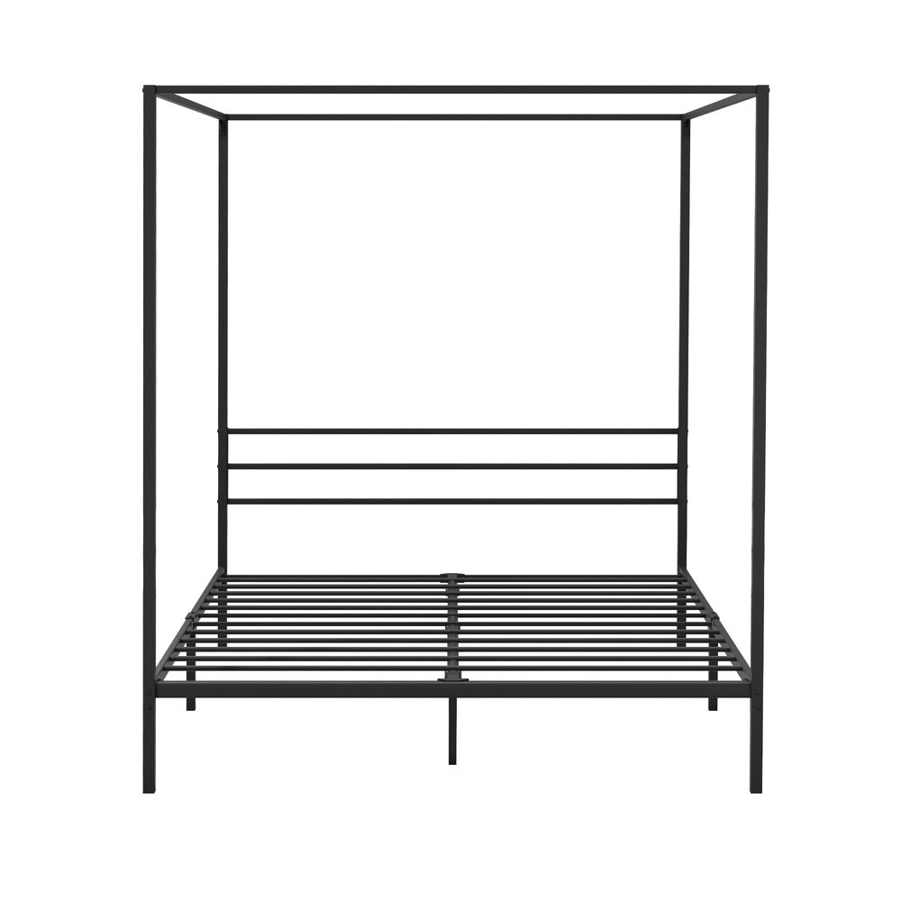 Metal Canopy Bed Frame Platform Queen Size
