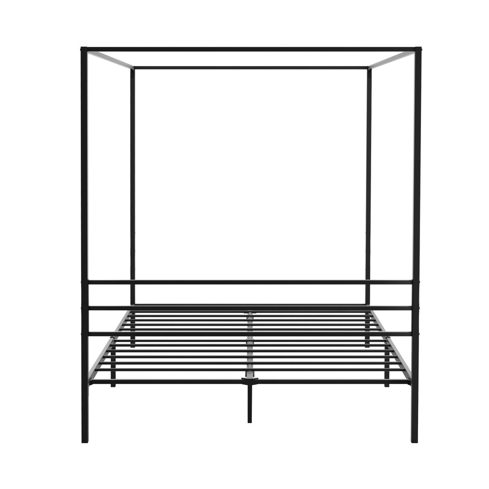 Metal Canopy Bed Frame Platform Queen Size