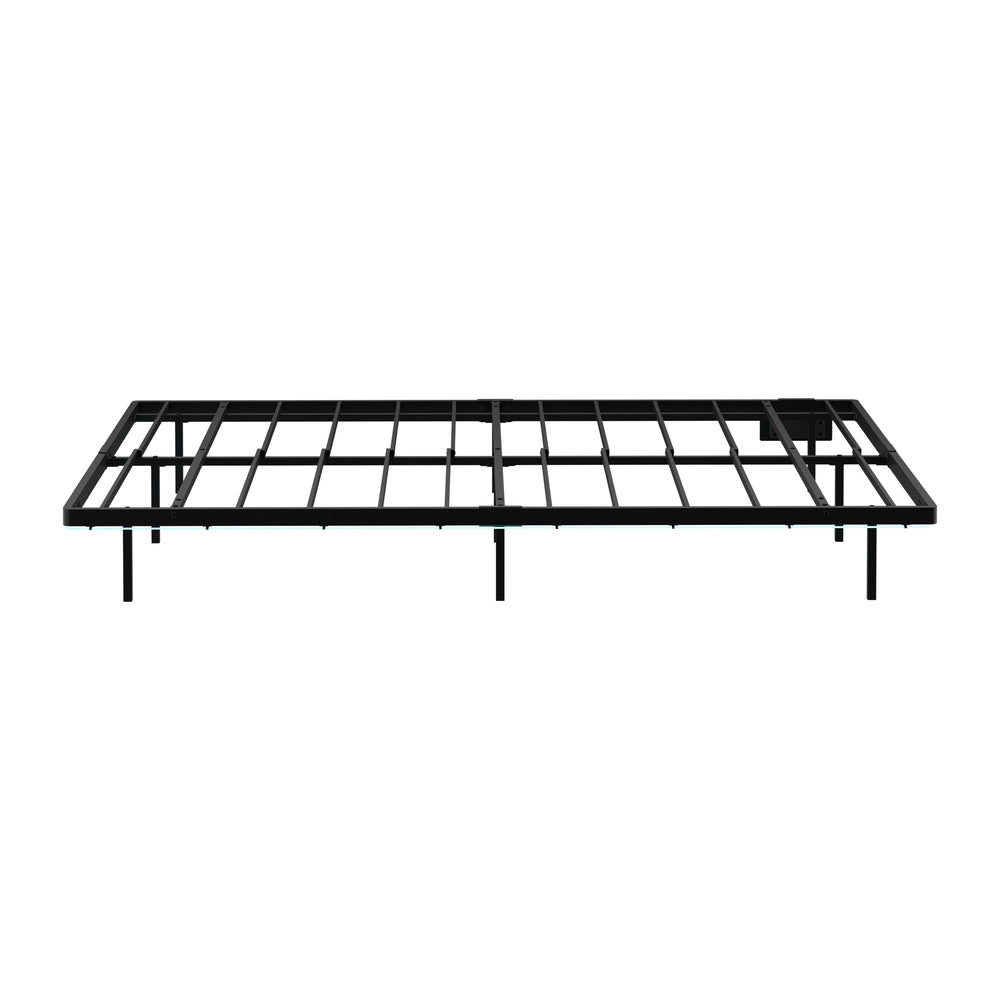 Metal Bed Frame Queen Size Black 203x153x24cm