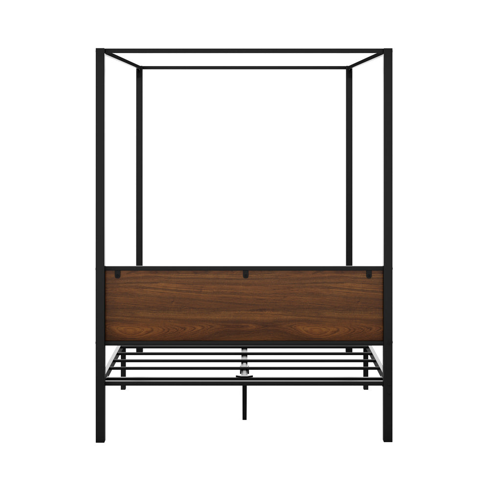 Metal Canopy Bed Frame Platform Design - Queen Size