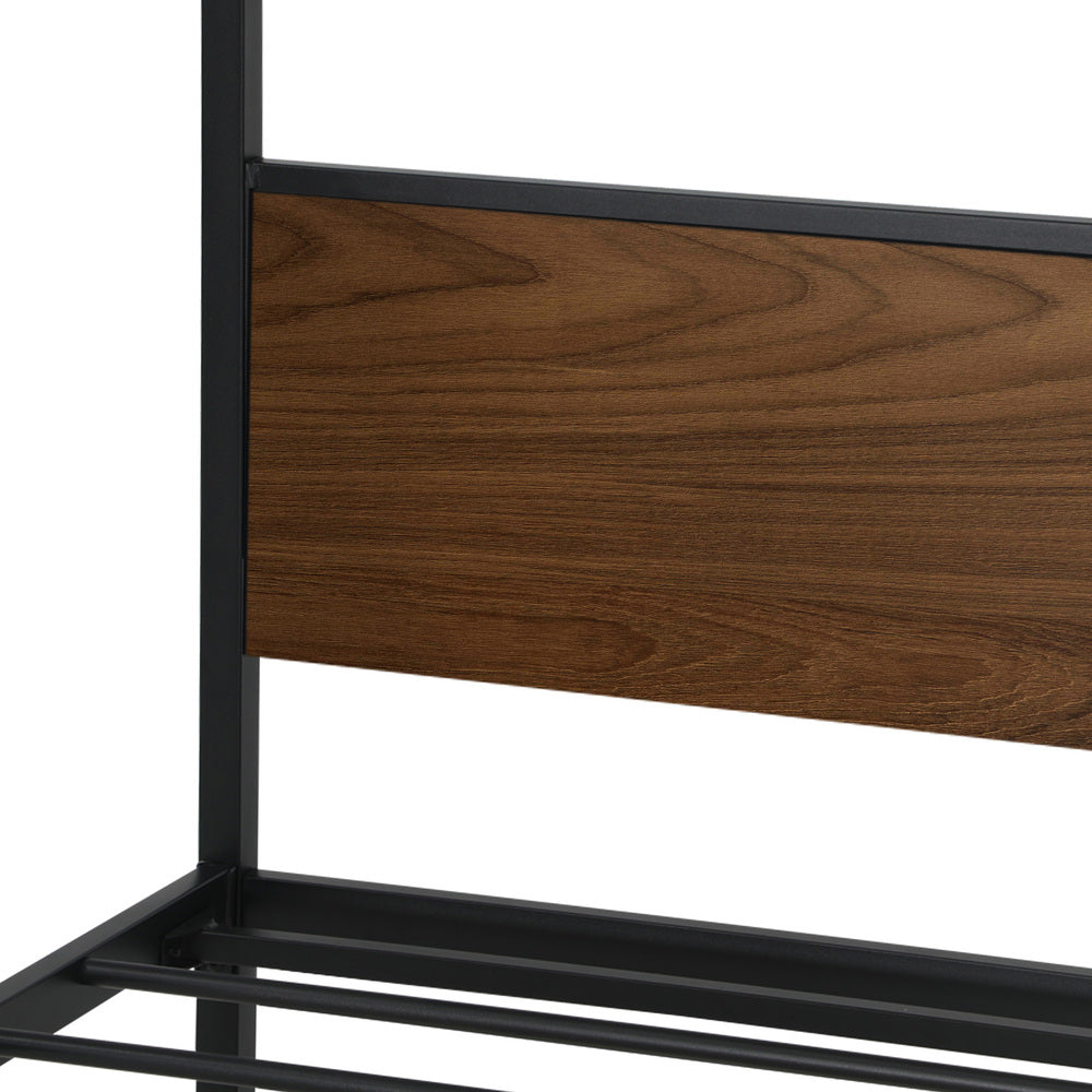 Metal Canopy Bed Frame Platform Design - Queen Size