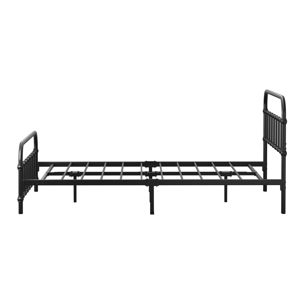 Double Metal Bed Frame Black Platform Base | Simpledeals
