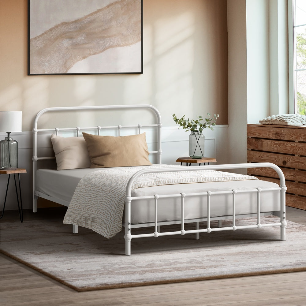 King Single Metal Platform Bed
