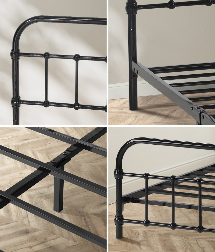 Metal Bed Frame Queen Size Bed Base Platform
