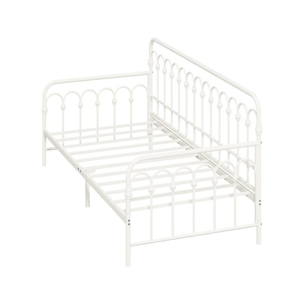 Single Metal Daybed Frame Steel Slat Sofa Bed | Simpledeals