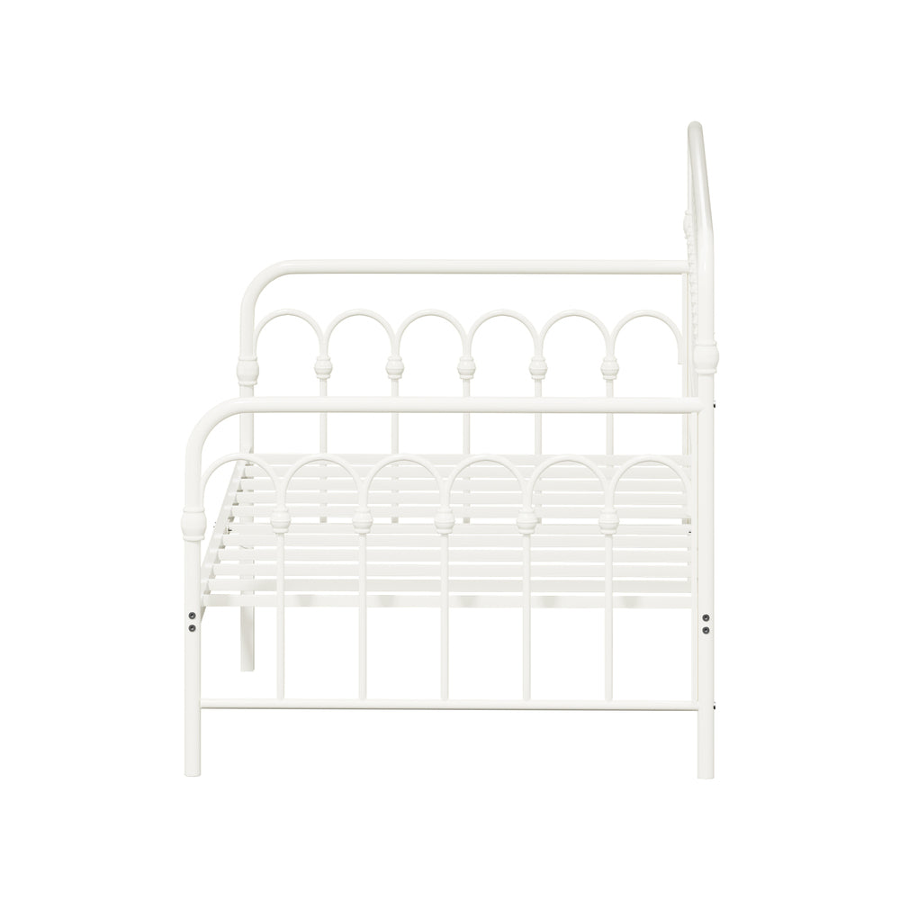 Single Metal Daybed Frame Steel Slat Sofa Bed | Simpledeals