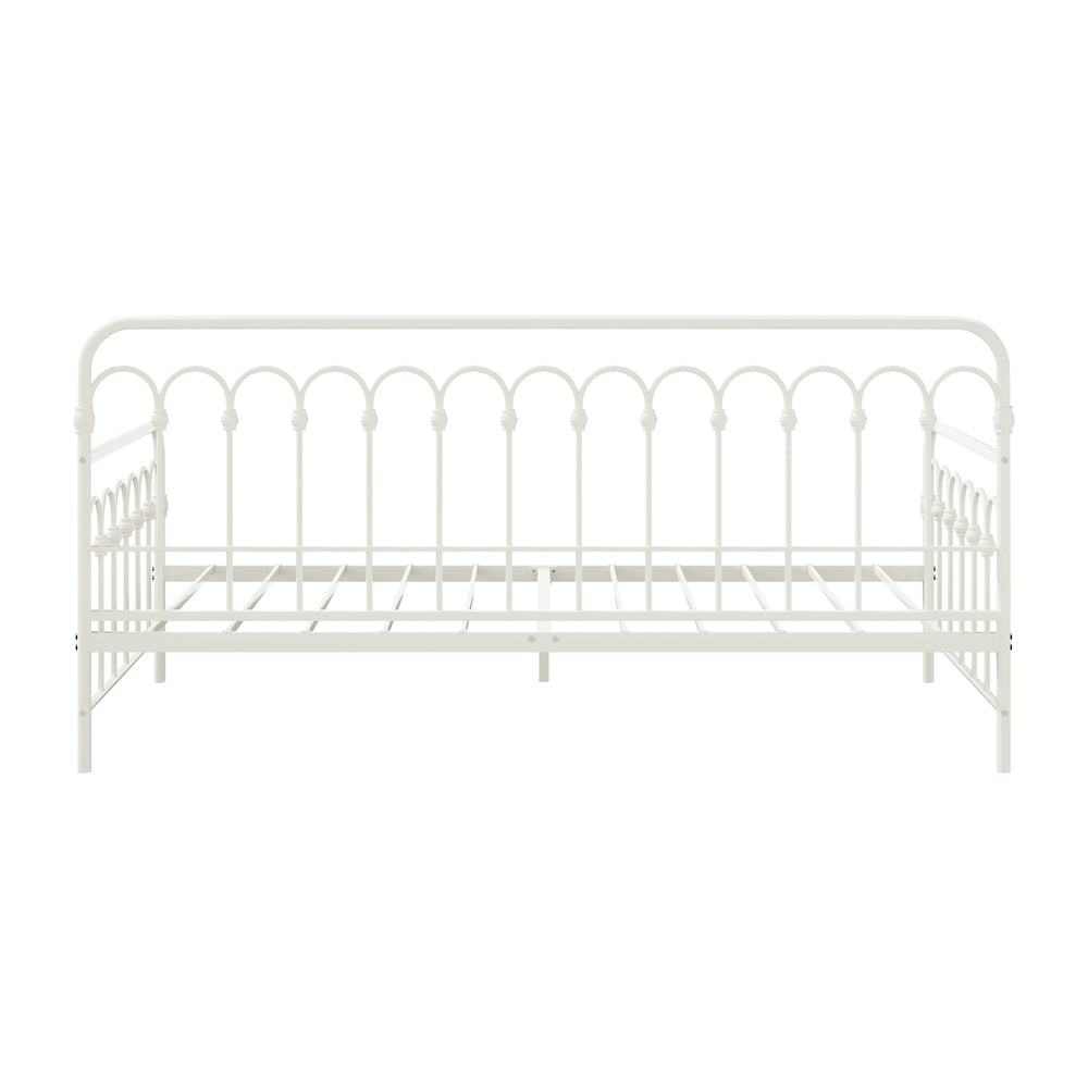 Single Metal Daybed Frame Steel Slat Sofa Bed | Simpledeals