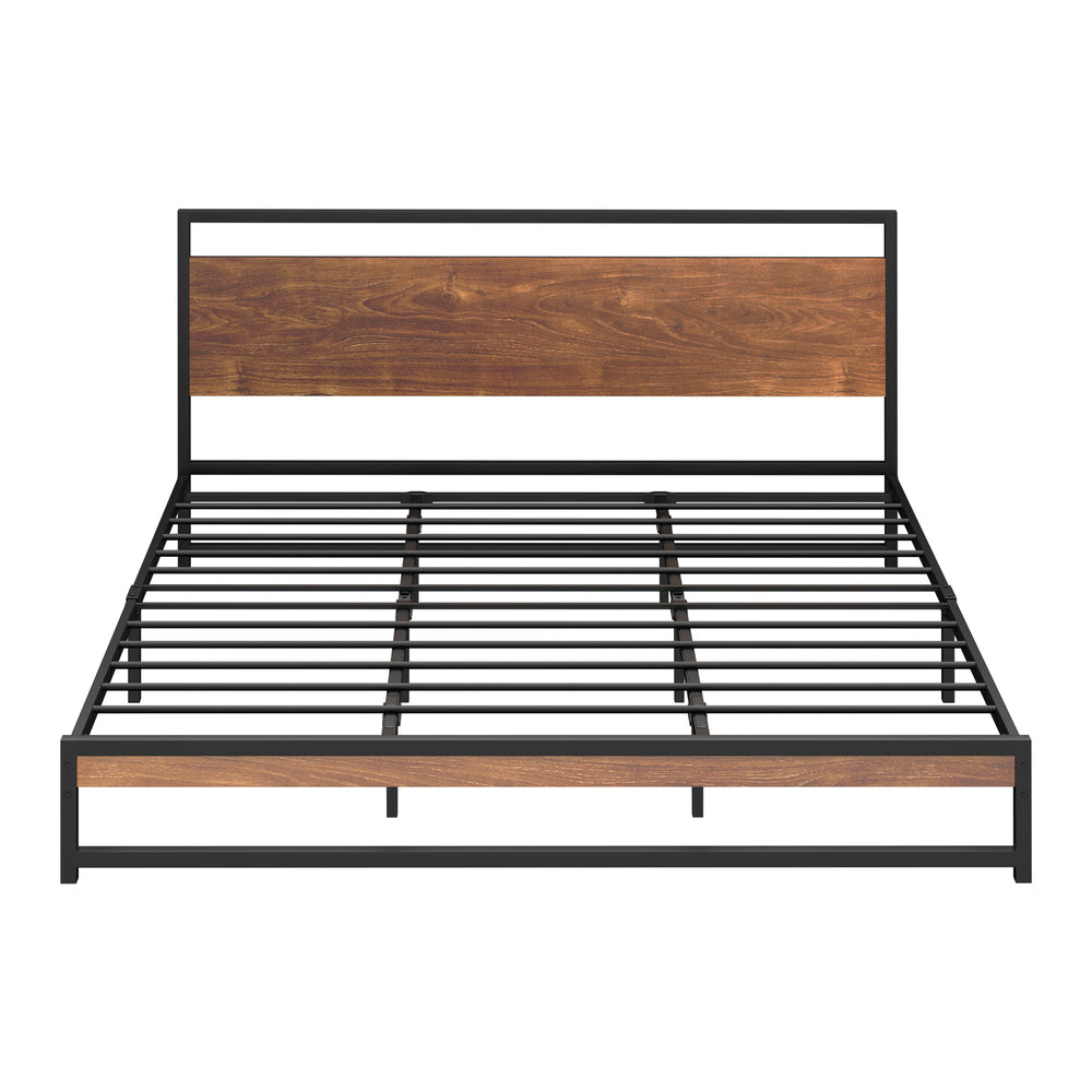 Metal Bed Frame King Size Beds Base Platform Wood