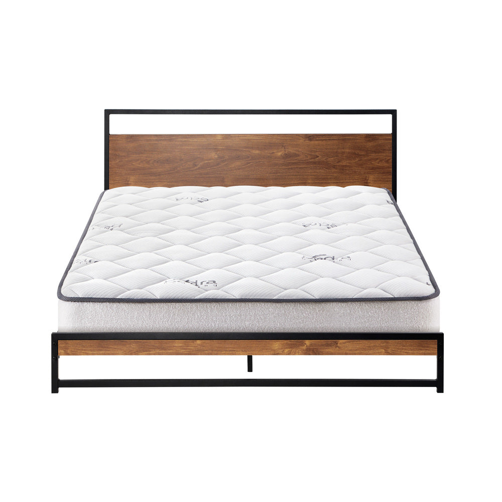 Metal Bed Frame Double/King/ King Single/ Queen Size Beds Platform with Mattress