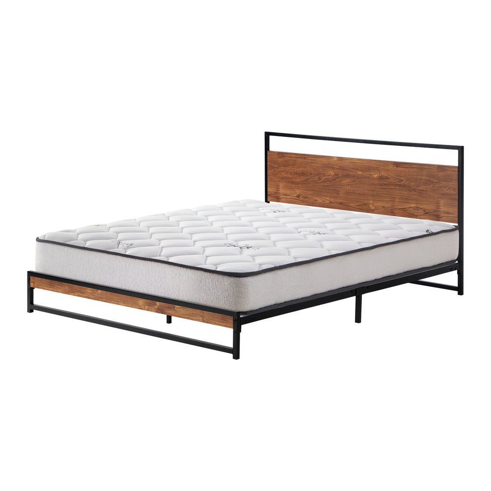 Metal Bed Frame Double/King/ King Single/ Queen Size Beds Platform with Mattress