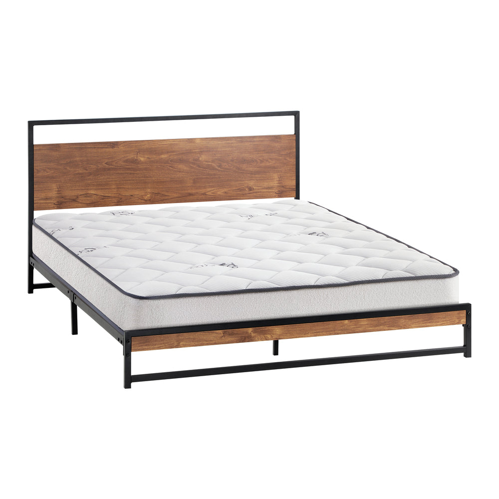 Metal Bed Frame Double/King/ King Single/ Queen Size Beds Platform with Mattress