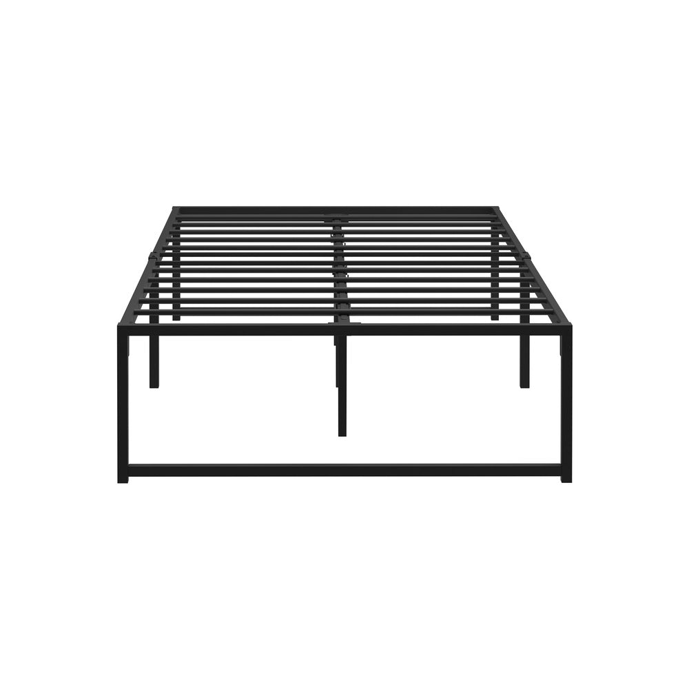 Sturdy King Single Metal Bed Frame Black Platform for Bedroom