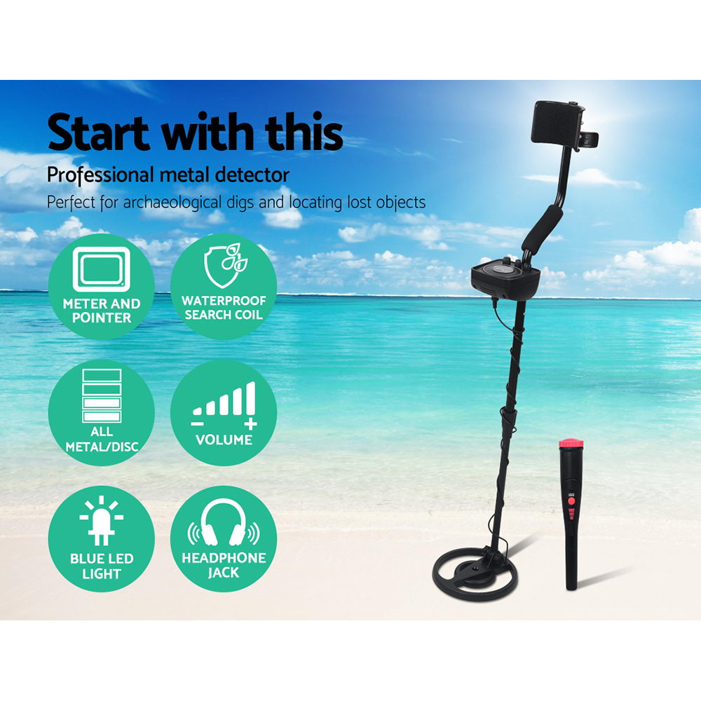 160mm Deep Waterproof Pinpointer Metal Detector Handheld Treasure Finder