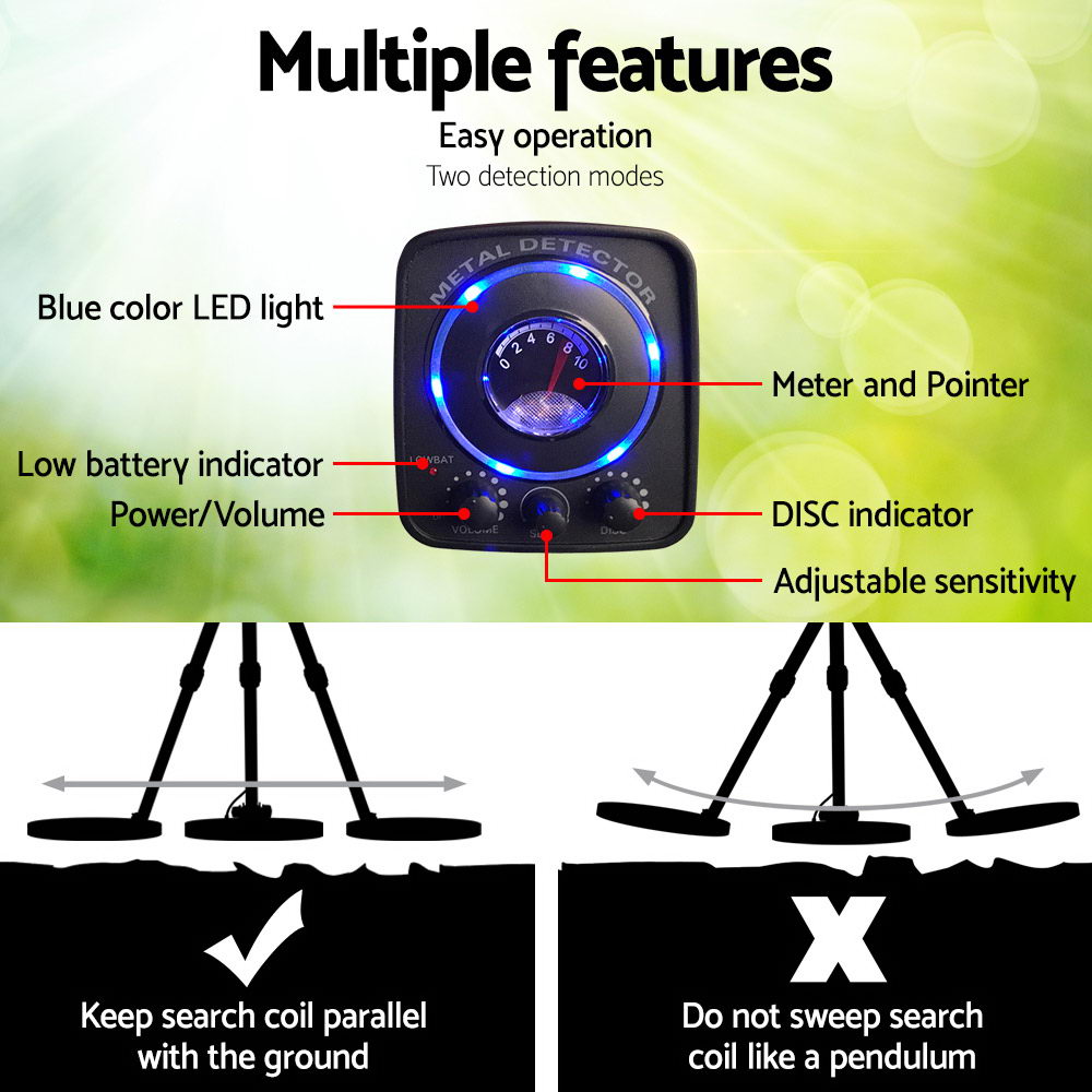 160mm Deep Waterproof Pinpointer Metal Detector Handheld Treasure Finder