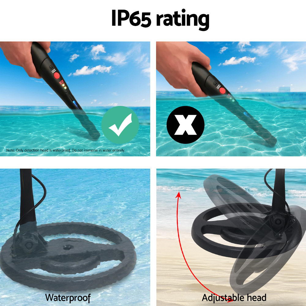 160mm Deep Waterproof Pinpointer Metal Detector Handheld Treasure Finder