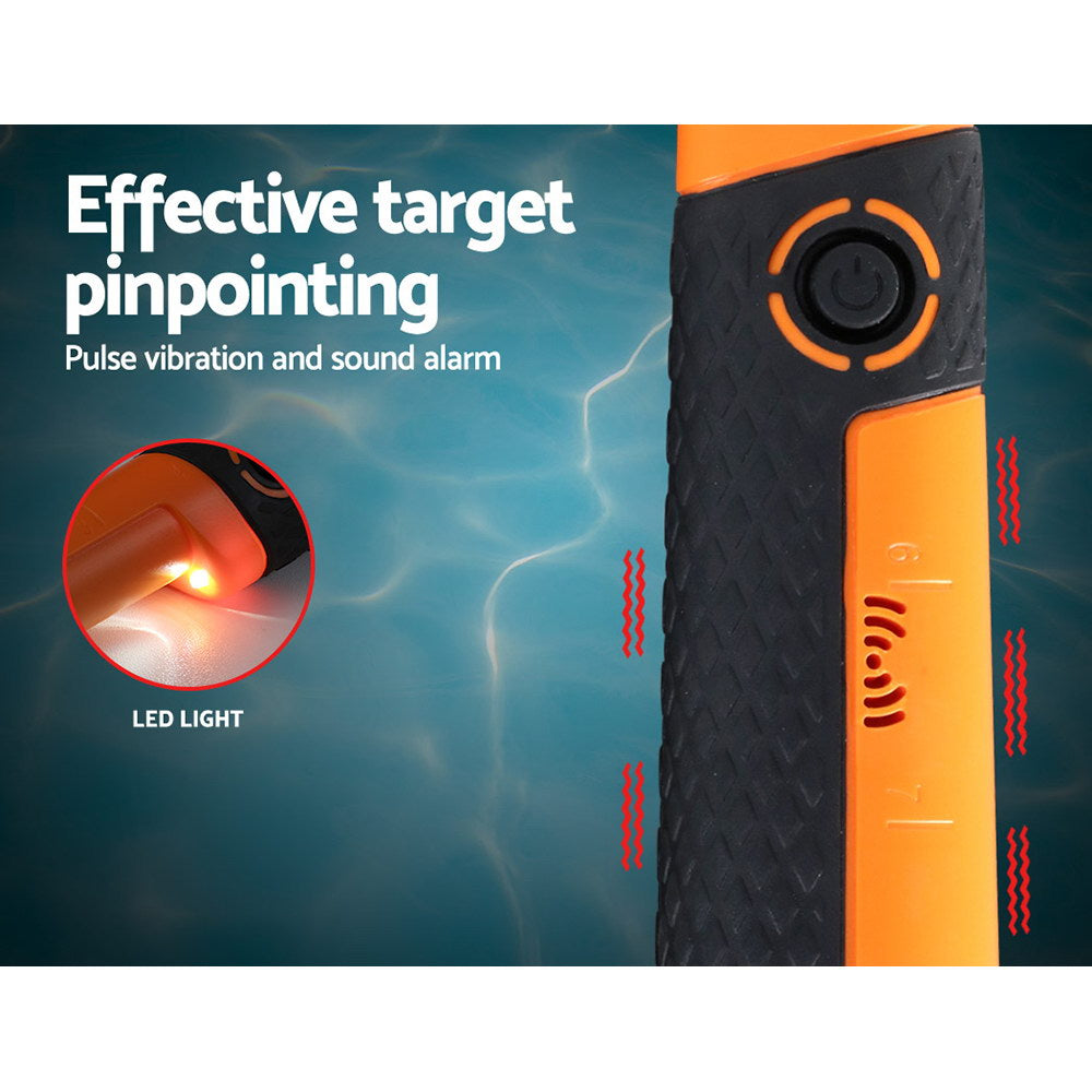 Handheld Metal Detector 40mm Pinpointer Waterproof Sensitive Hunter Orange
