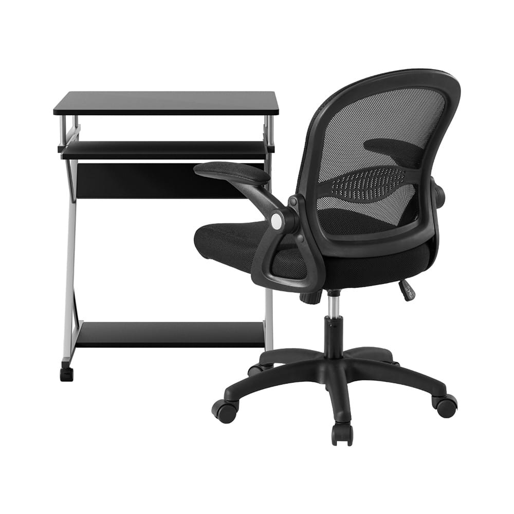 Computer Desk Set With Keyboard Shelf 60x48x75cm