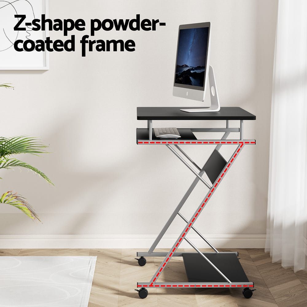 Computer Desk Set With Keyboard Shelf 60x48x75cm