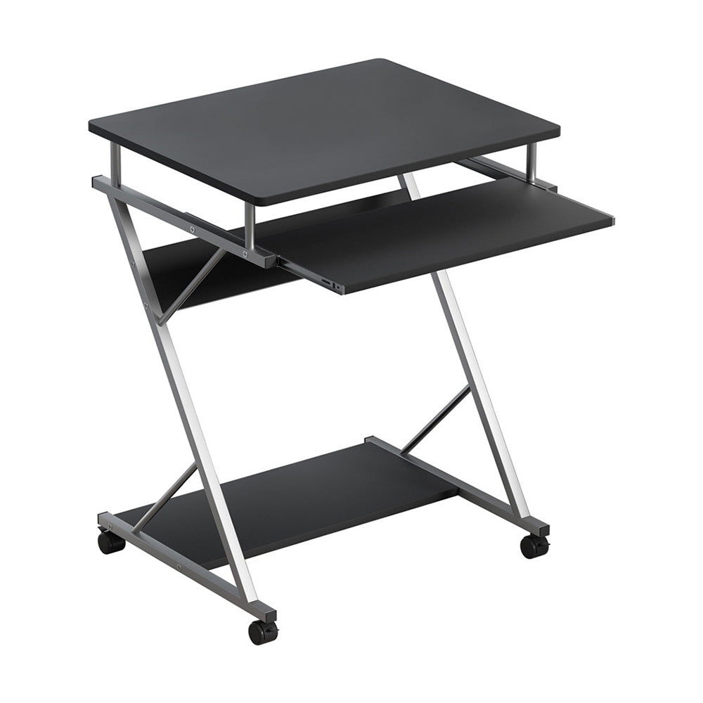 60cm Computer Desk Keyboard Tray Shelf Adjustable Sliding Black