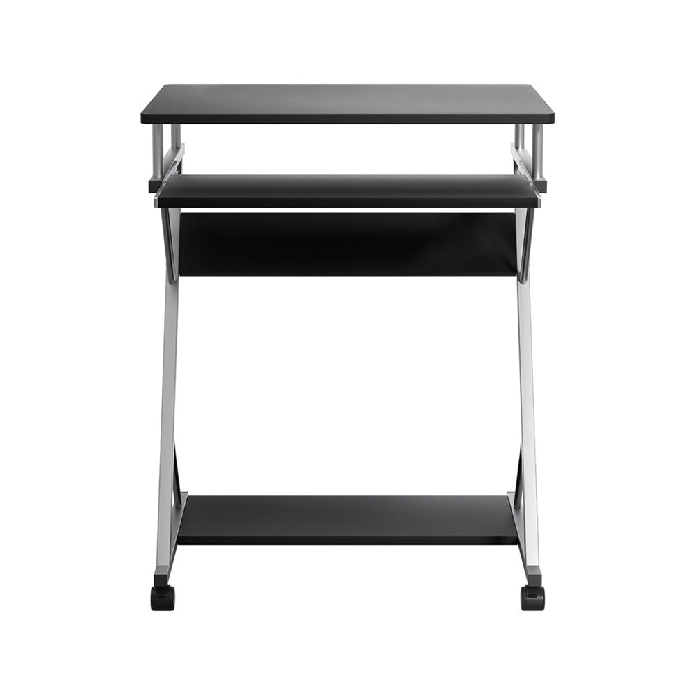 60cm Computer Desk Keyboard Tray Shelf Adjustable Sliding Black
