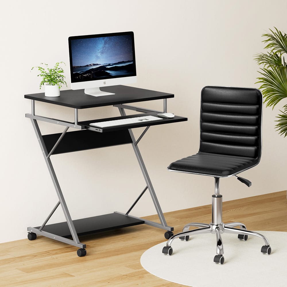 Computer Desk Office Set Black 60x48x75cm
