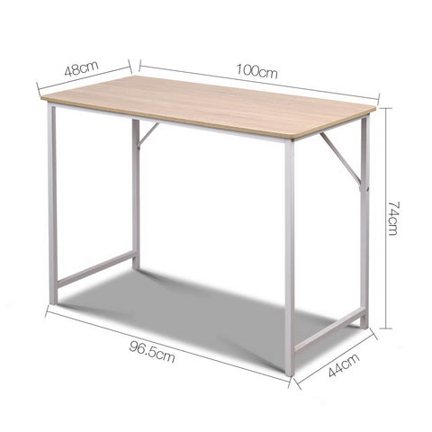 Minimalist Metal Desk - White