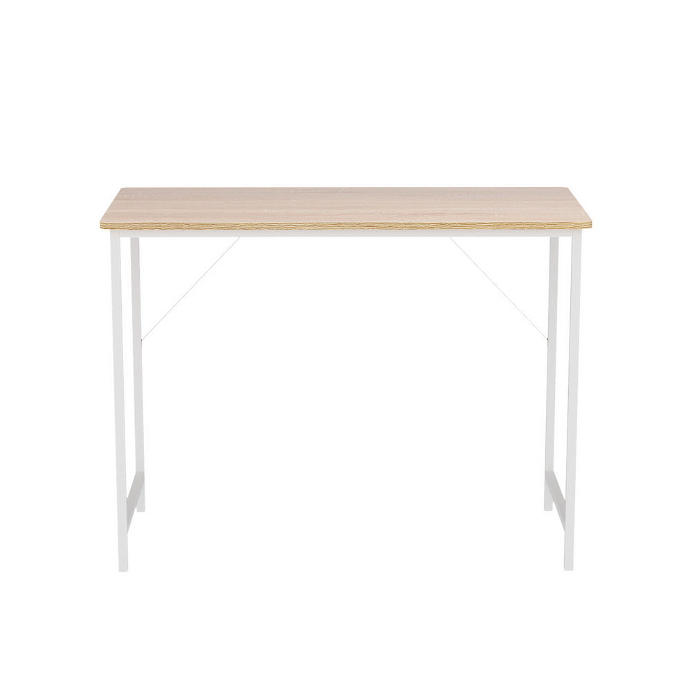 100cm Oak Computer Desk Workstation Home Office Study Table